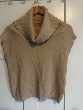 Vila Milano Beige Cowl Neck Women's Sweater